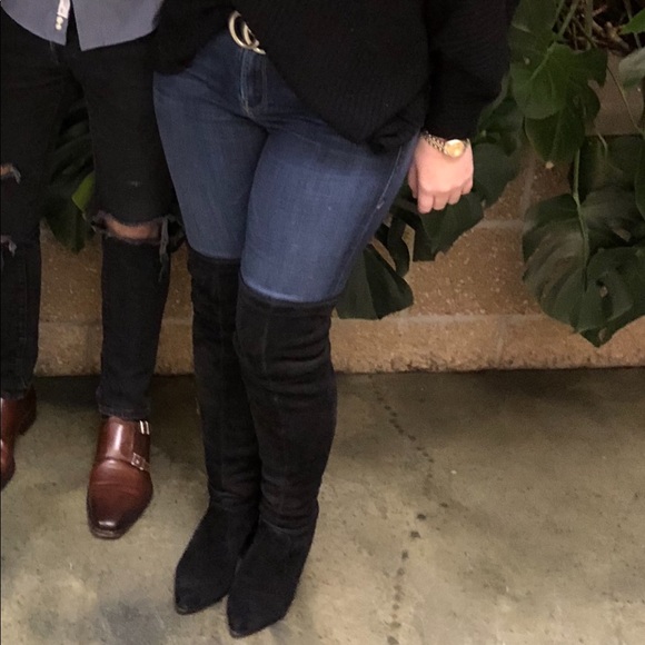 Over the knee water proof suede boots - Picture 2 of 4